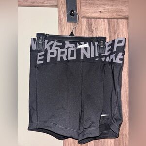 Nike Black and Gray Athletic Shorts